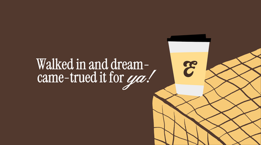 Brand Tone of Voice - Espresso East Coffee Cup Graphic
