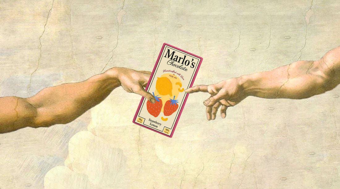Mission, Vision, Values - Marlo's Chocolate two hands holding