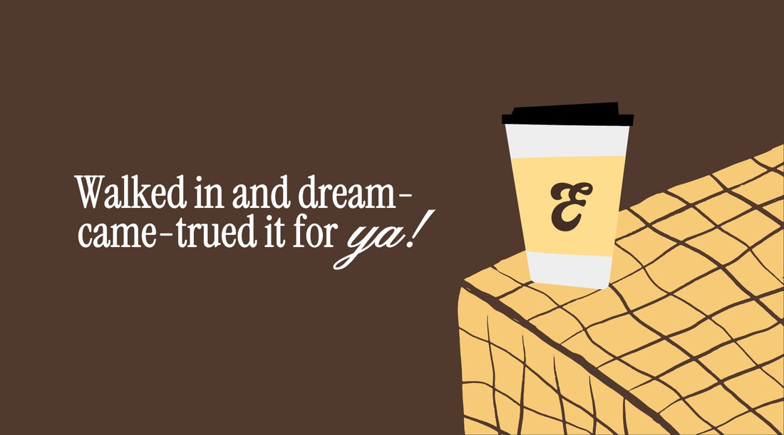 Brand Tone of Voice - Espresso East Coffee Cup Graphic