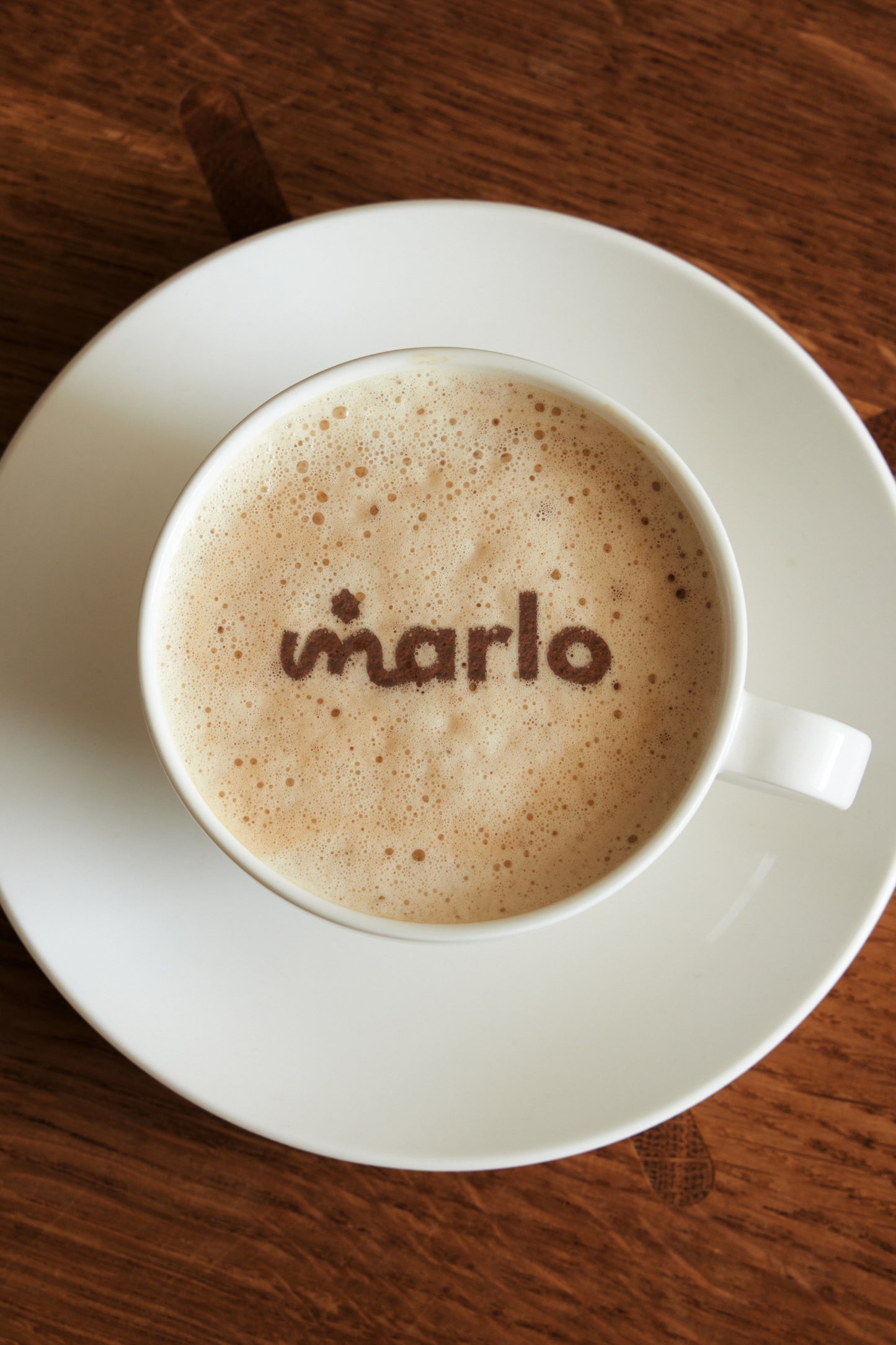 Taste Test: Branded Cappuccino Mockup