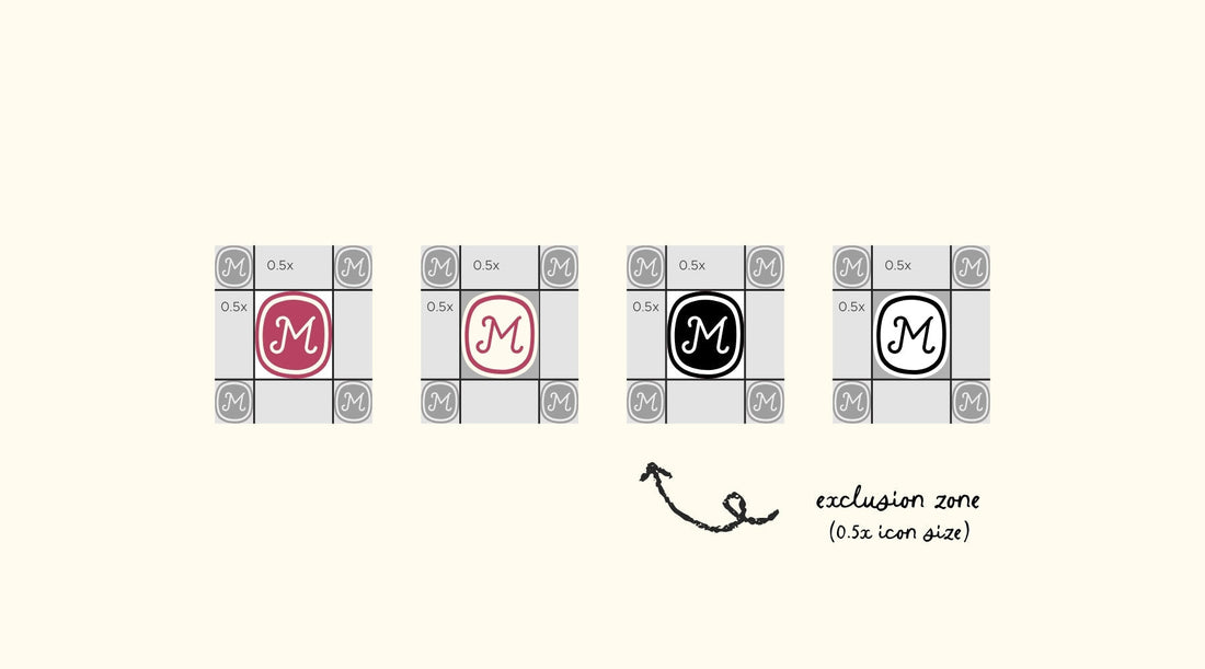 Exclusion Zone in Logo Design - marlos chocolate exclusion zone