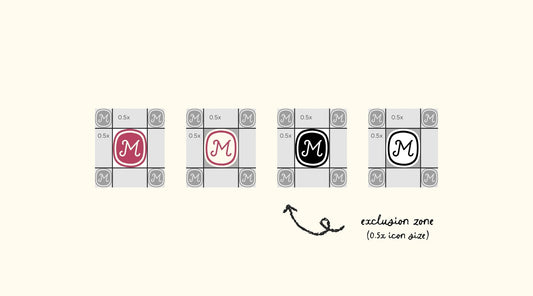 Exclusion Zone in Logo Design - marlos chocolate exclusion zone