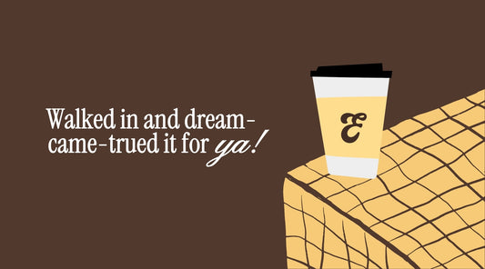 Brand Tone of Voice - Espresso East Coffee Cup Graphic