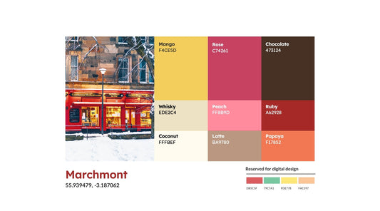 Brand colors designer's complete guide - Marlo's chocolate Marchmont color palette