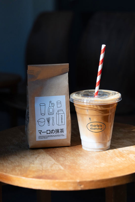 Coffee Bag & Latte Takeout Mockup