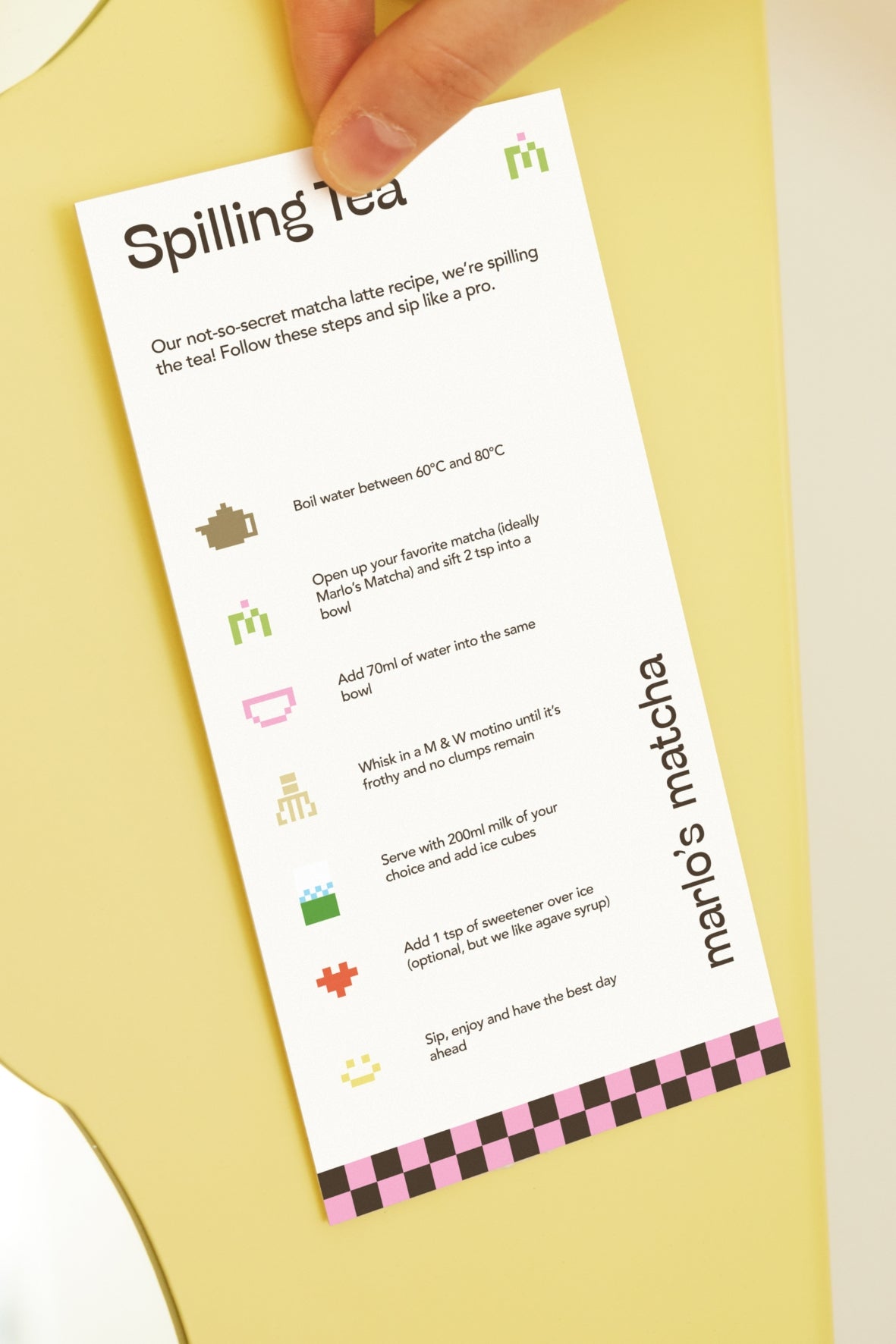The Matcha Edit: Menu 01 Mockup – Marlo Studios