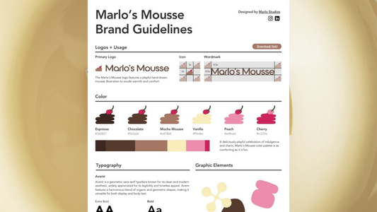Marlo’s Mousse Brand Style Guide (FREE)
